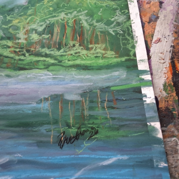 "The Mountains Are Calling" Original ARTWORK CREATED BY ME 14IN X 19IN - Picture 4 of 6